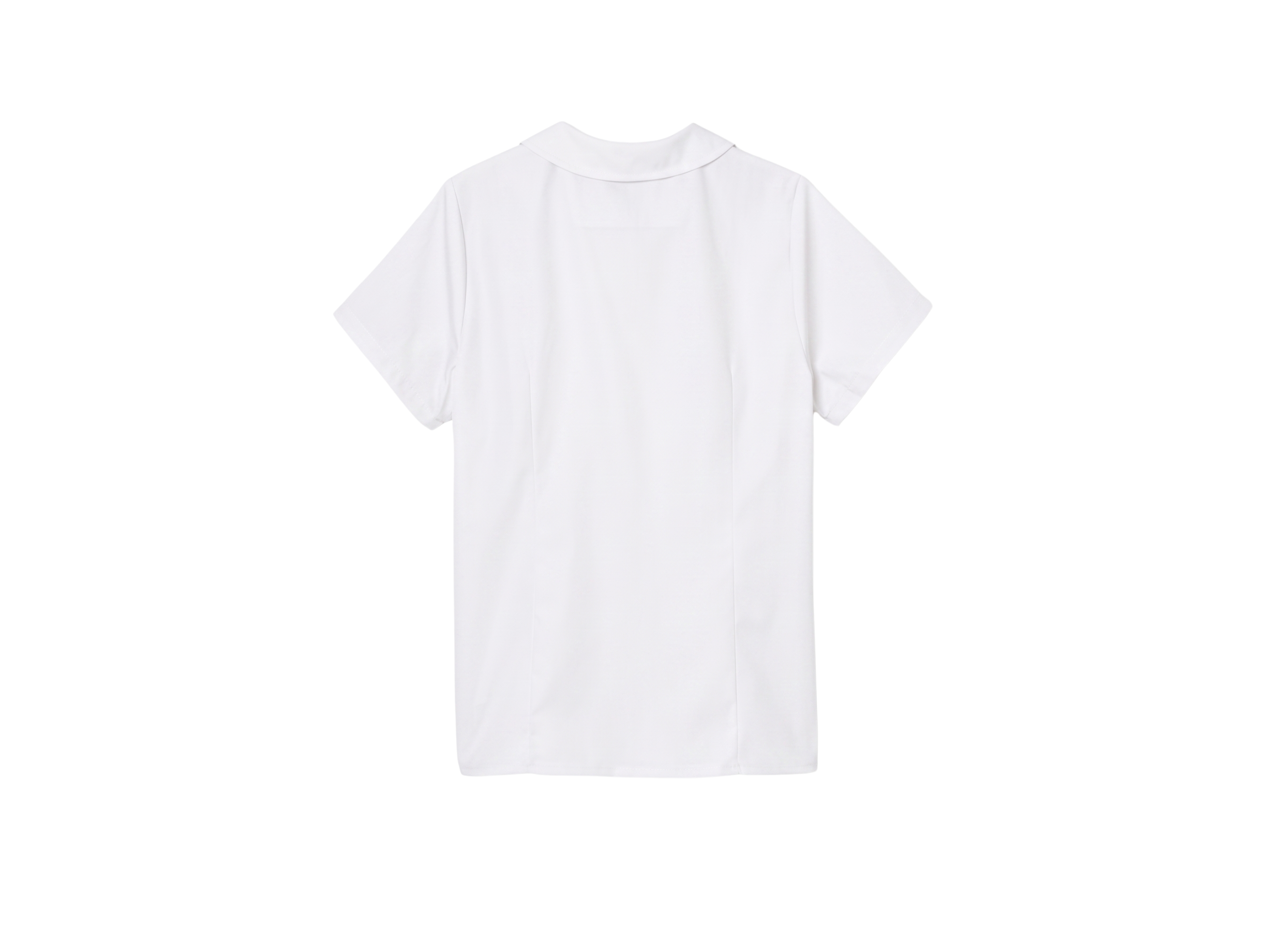 School Short Sleeve Peter Pan Collar Blouse White | B2B Low MOQ Wholesale