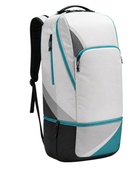 Custom White Teal Badminton Backpack – Wholesale Team Racket Bag