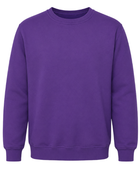 Mechanic Classic Sweatshirt – Low MOQ B2B Crew Neck Workwear Top in Purple