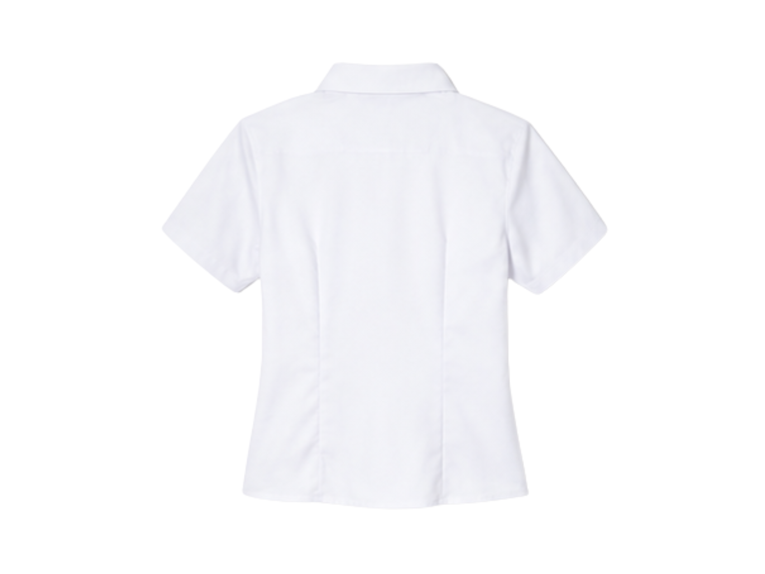 School Short Sleeve Fitted Oxford Shirt White | B2B Low MOQ Wholesale