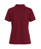 School Short Sleeve Fitted Stretch Piqué Polo Burgundy | B2B Low MOQ Wholesale