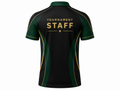 Custom Esports Tournament Staff Polo Shirt | Wholesale Gaming Event Staff Shirt | Black Green Gold | Apparels Bridge