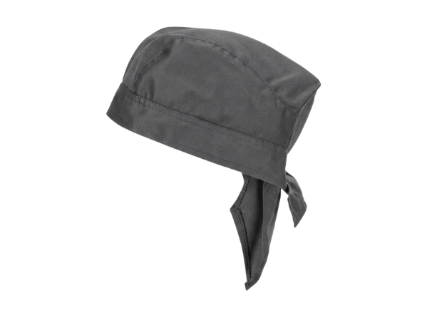 Chef Bandana Grey | B2B Low MOQ Hospitality Workwear Manufacturer front design preview