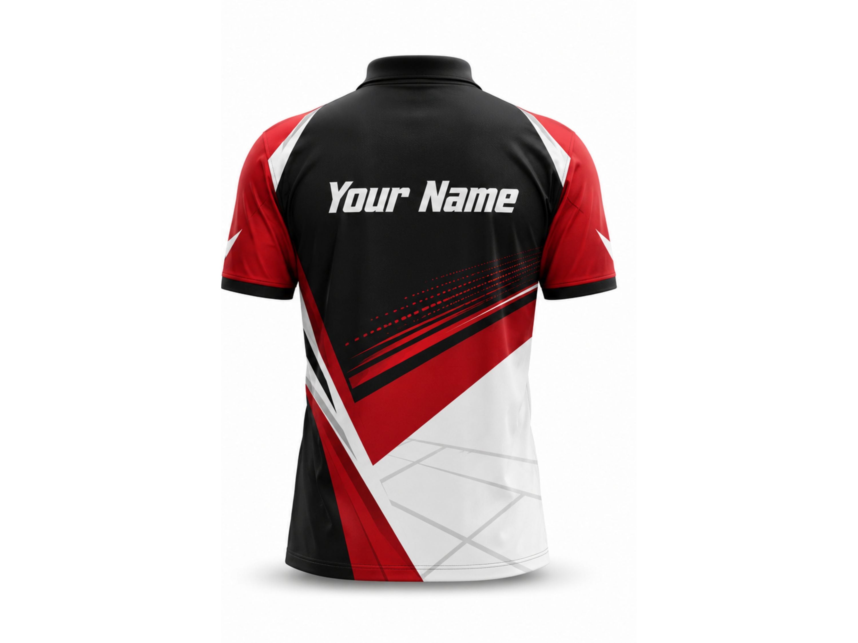 Custom Pickleball Jersey | Wholesale Pickleball Team Polo | Black Red White | Apparels Bridge