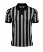 Custom Grey Black Basketball Referee Shirt | Wholesale Polo Officials Uniform
