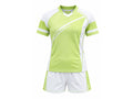 Custom Badminton Uniform – Green & White Team Set, Wholesale, Low MOQ, Bulk Sportswear