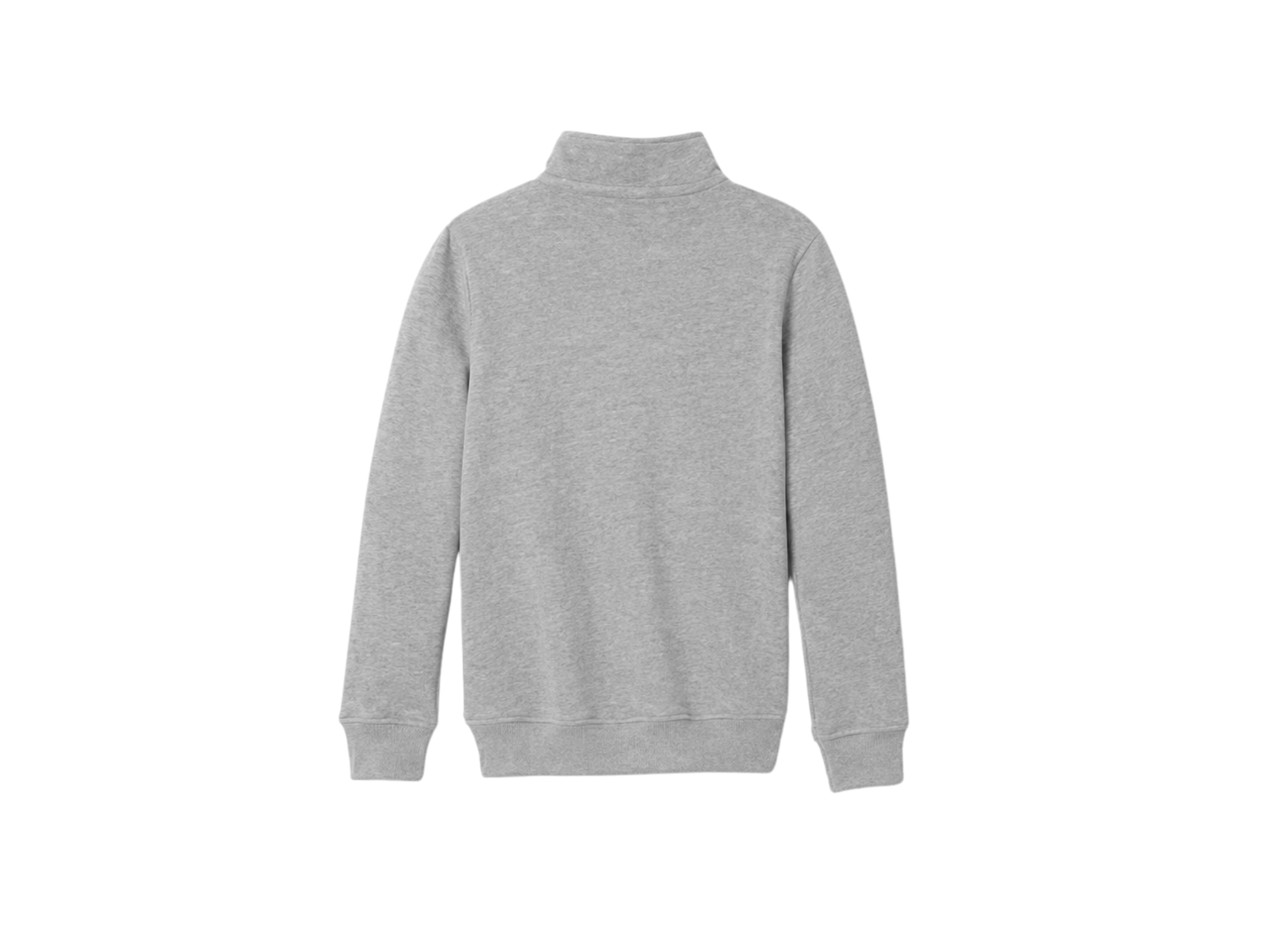 School Quarter Zip Sweatshirt Light Grey | B2B Low MOQ Wholesale