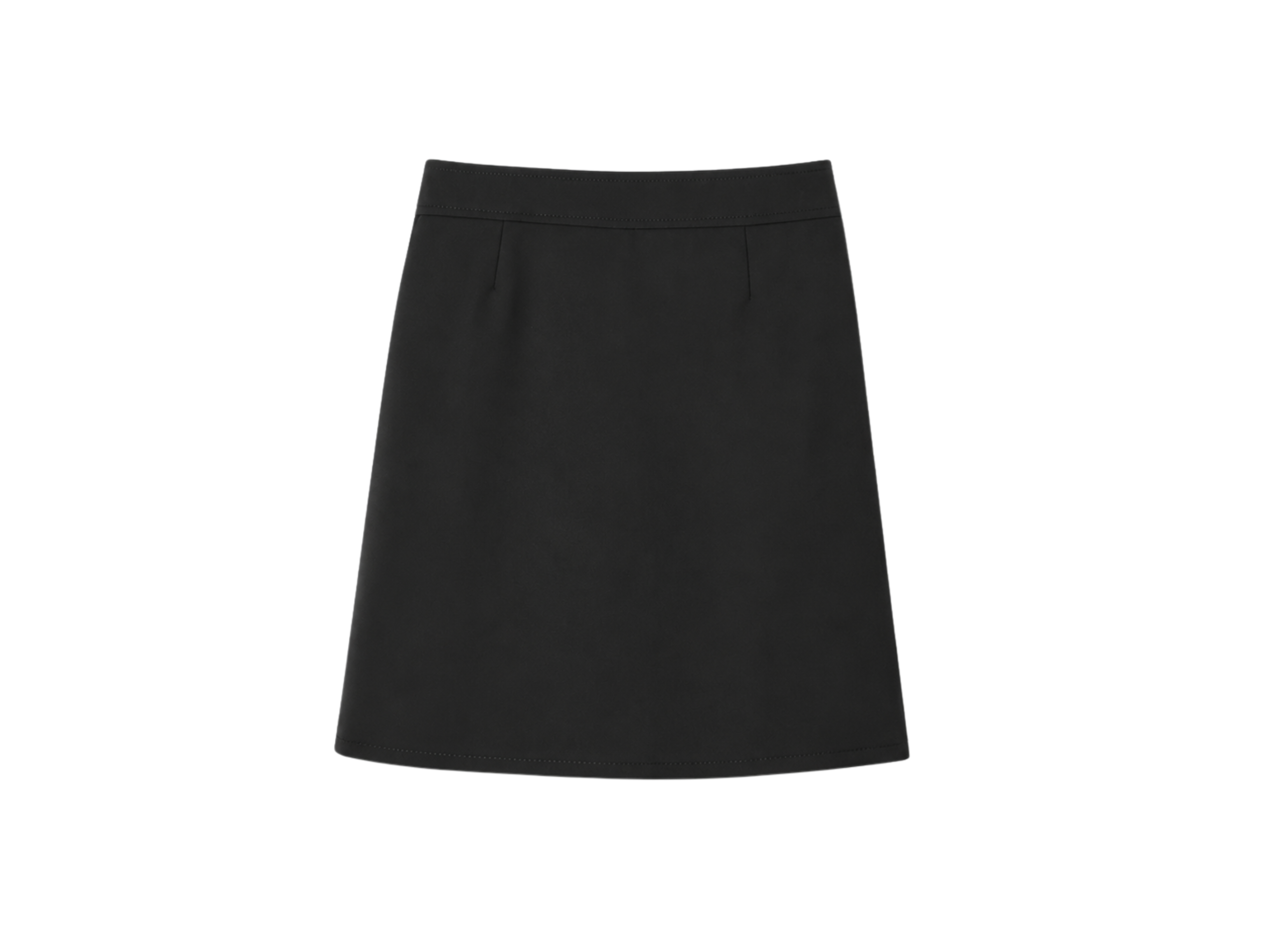 School Pleated Two-Tab Skirt Black | B2B Low MOQ Wholesale