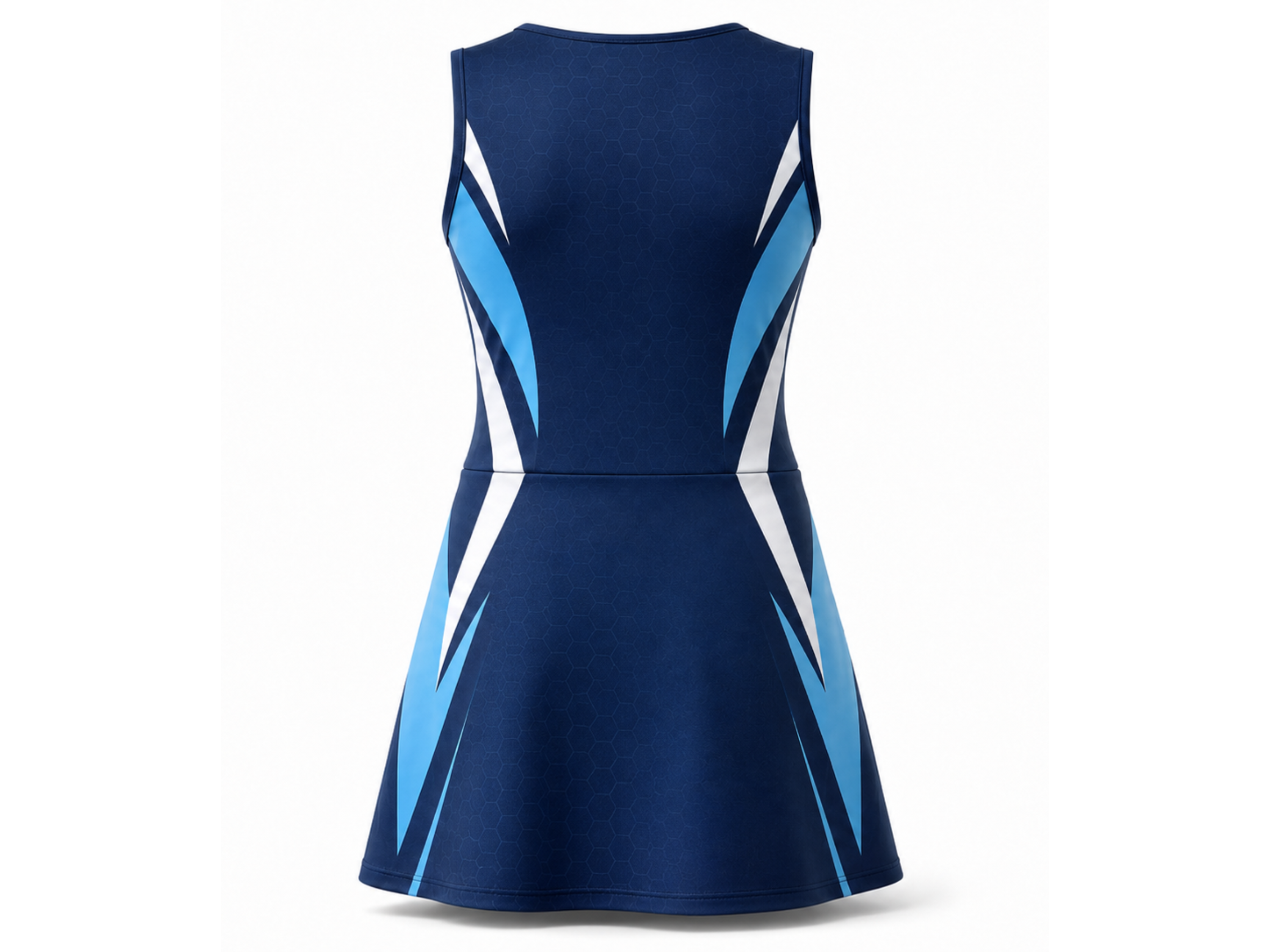 Custom Women’s Padel Dress – Navy Cyan Club Teamwear Wholesale