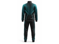 Custom Padel Warm-Up Set –  Black Teal Team Tracksuit Wholesale