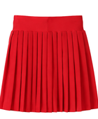 School Pleated Pull-On Skort Red | B2B Low MOQ Wholesale