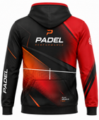 Custom Padel Hoodie – Black Red Orange Pullover Teamwear Wholesale