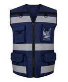 B2B Security Tool Vest Navy/Grey Custom Security Uniform Low MOQ