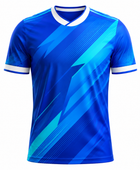 Custom Blue Soccer Fanwear Jersey | Wholesale Team Store Fundraising Shirt