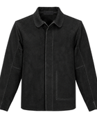 Leather Welding Jacket - Black | B2B Low MOQ Custom Workwear Manufacturer