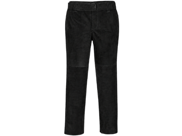 Leather Welding Trousers – Black | B2B Low MOQ Custom Workwear Manufacturer