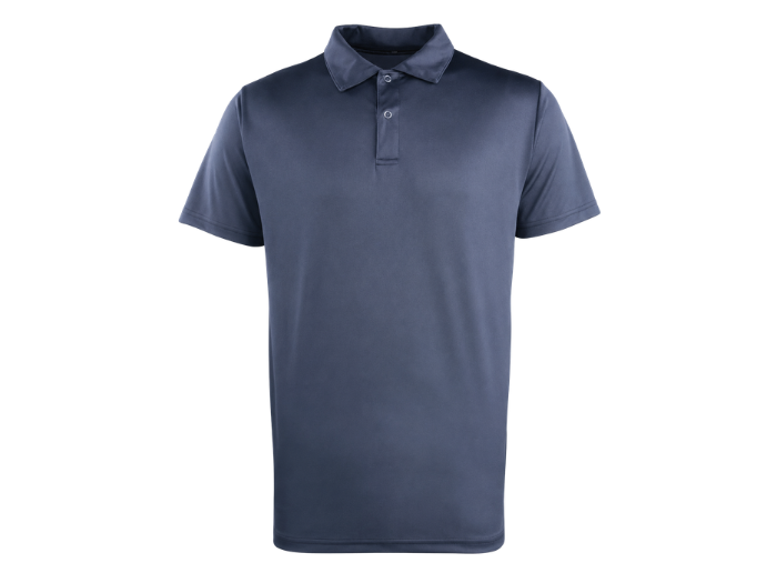 Navy Hospitality Stud-Fastened Polo Shirt | B2B Low MOQ Workwear Manufacturer front design preview