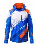 Custom Blue & Orange Climbing Jersey – Team Uniform Wholesale, Low MOQ, Personalized Name & Number