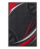 Custom Black Red Dart Tournament Towel – Wholesale Club Merchandise