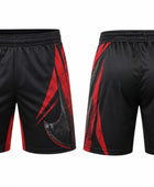 Black & Red Axe Throwing Shorts – Bulk Team Shorts, Low MOQ, Wholesale Performance Sportswear