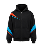 Custom Black Full-Zip Darts Hoodie – Wholesale Teamwear