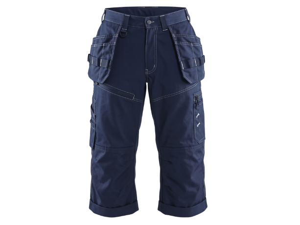 B2B Painter Pirate Trousers Navy With Tools Pockets Custom Workwear front design preview