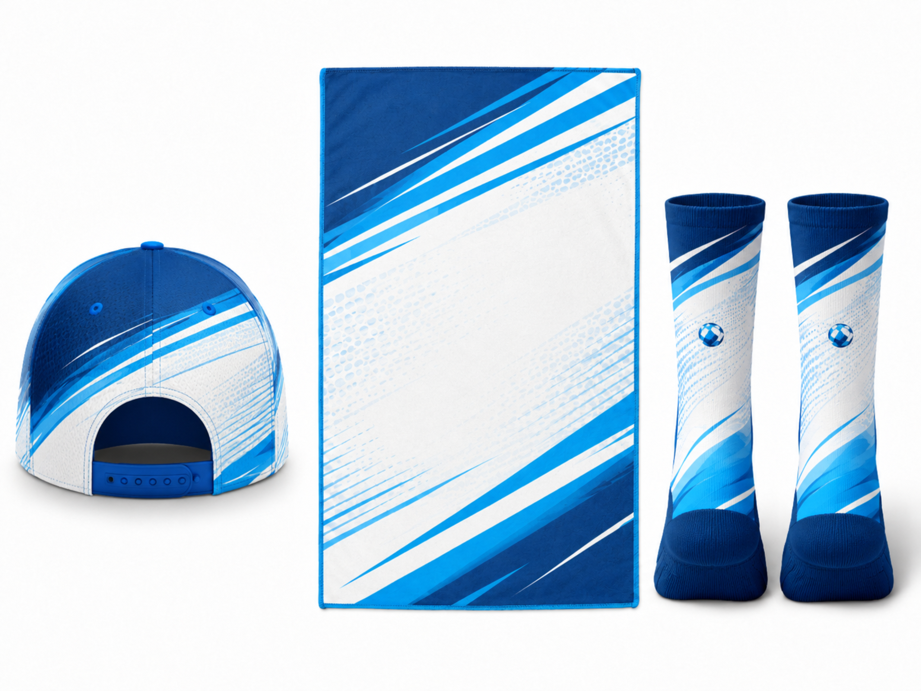 Teqball Accessories Kit White Blue Cap Towel Socks B2B Wholesale Buyers