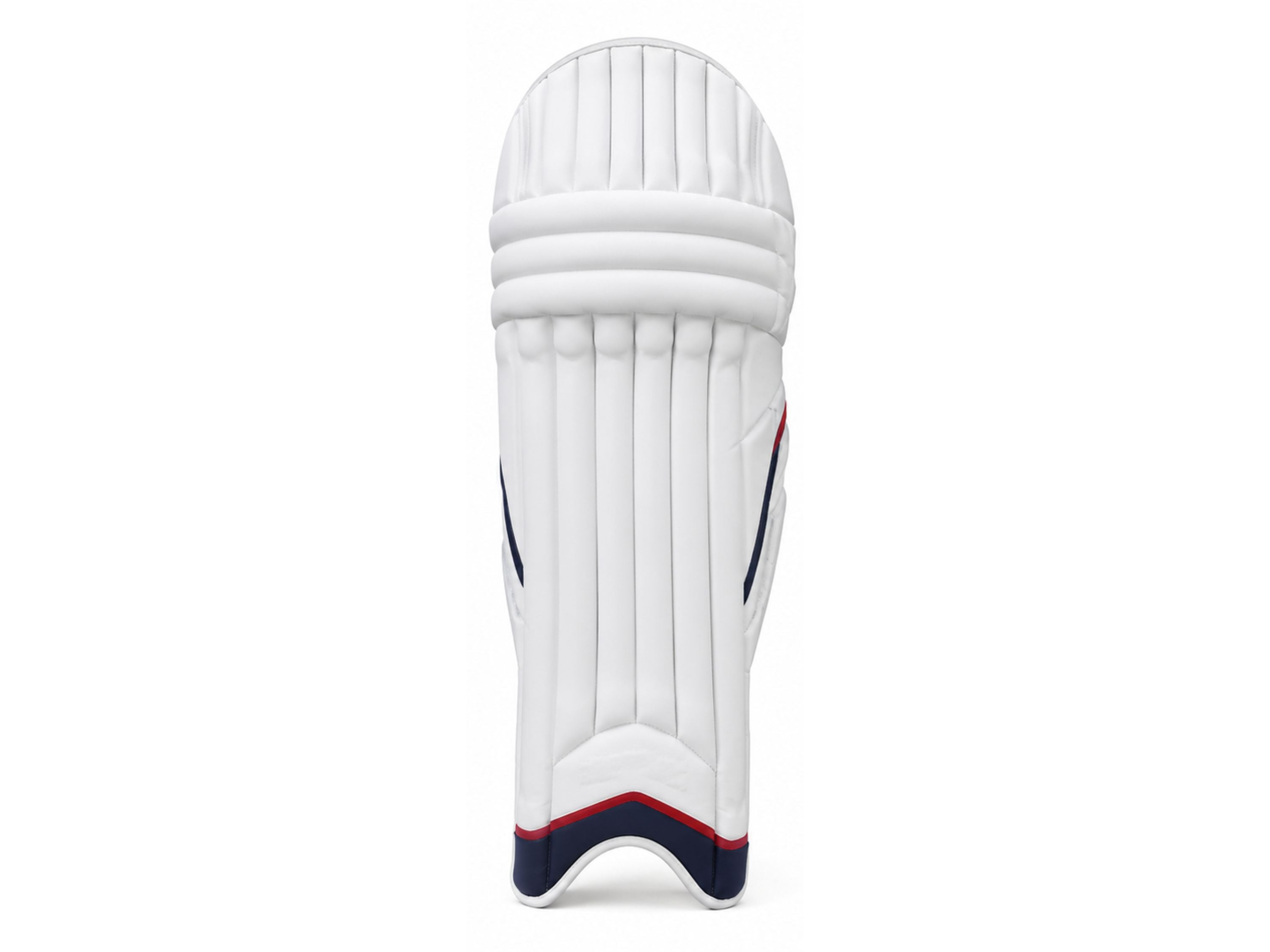 Custom White Navy Red Cricket Batting Pads – Wholesale Leg Guards