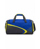 Custom Track & Field Sports Duffle Bag | Wholesale Team Gym Bag | Blue Yellow | Apparels Bridge