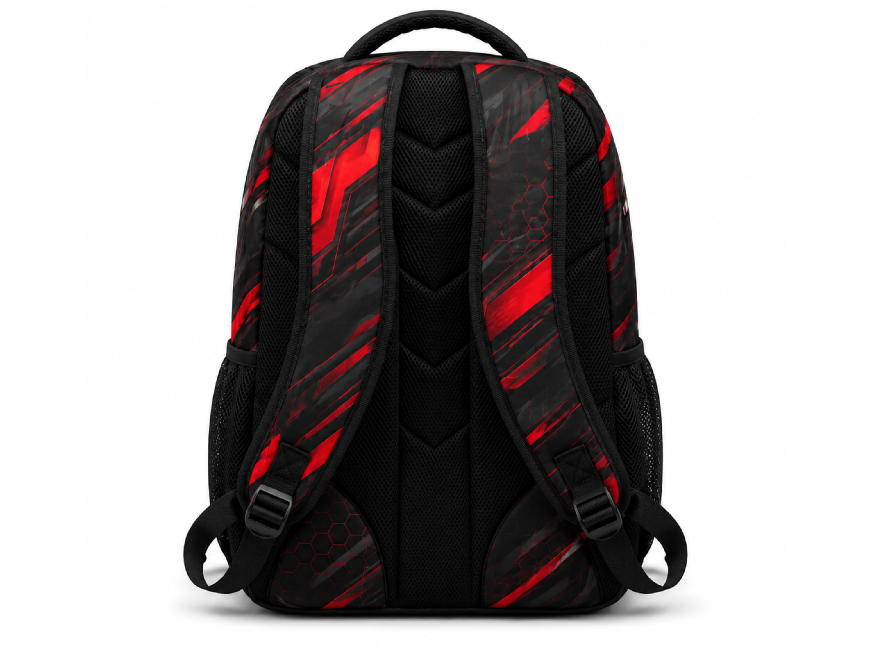 Custom Esports Gaming Backpack | Wholesale Gaming Team Bag | Black Red | Apparels Bridge