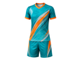 Teal & Orange Men’s Swimming Jersey & Shorts Set – Wholesale, Low MOQ, Bulk Swim Team Uniform
