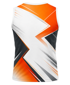 Custom White Orange Squash Training Vest – Team Apparel