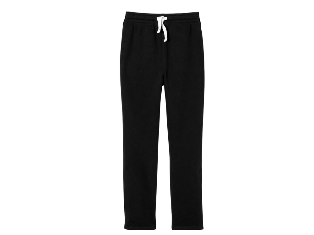 School Adaptive Fleece Sweatpant Black | B2B Low MOQ Wholesale front design preview