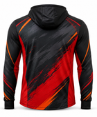 Custom Squash Quarter-Zip Hoodie – Black Red Teamwear
