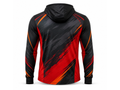 Custom Squash Quarter-Zip Hoodie – Black Red Teamwear