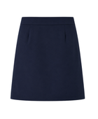 School Above-The-Knee Front Pleated Skirt with Tabs Navy Blue | B2B Low MOQ Wholesale