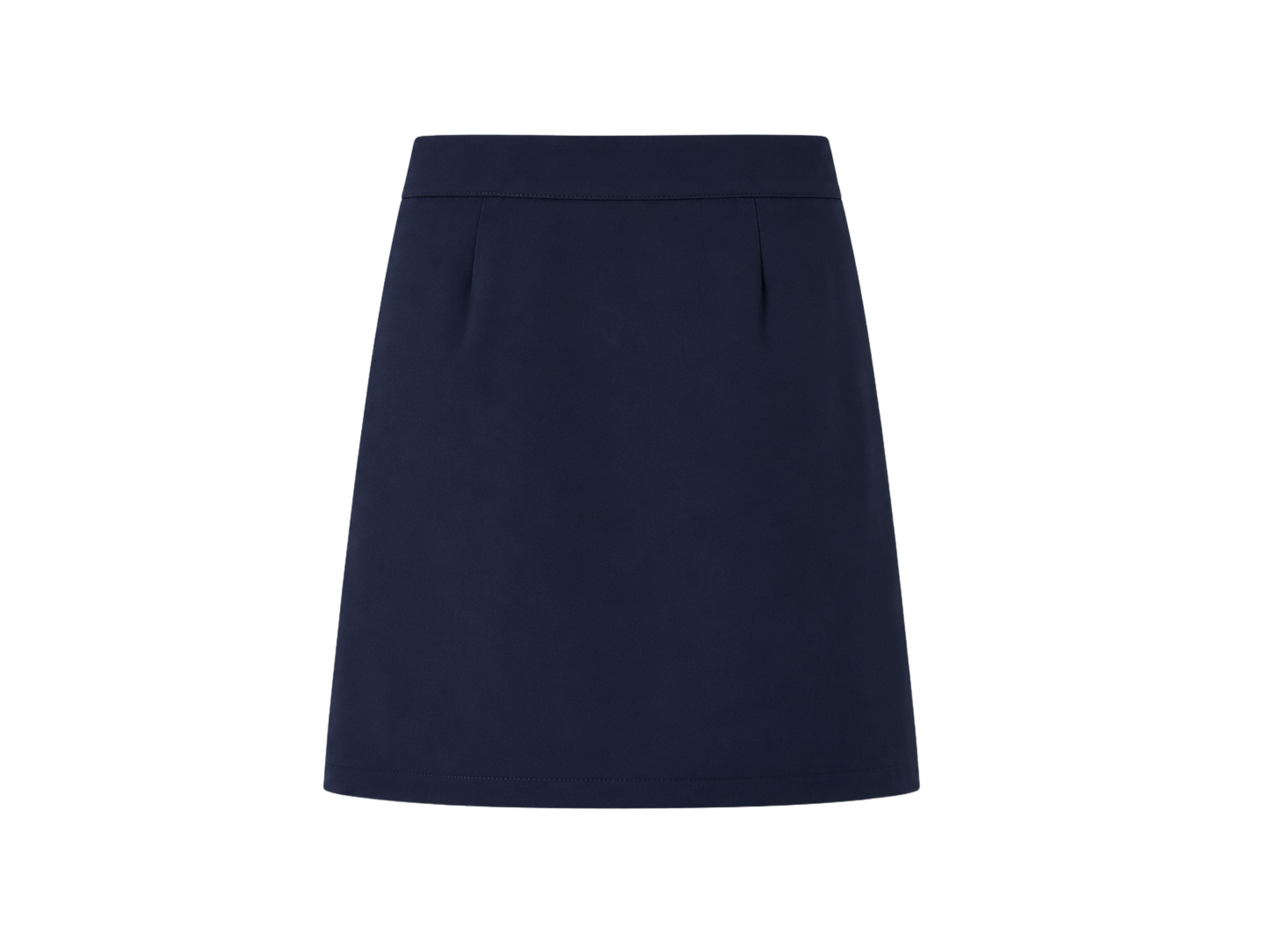 School Above-The-Knee Front Pleated Skirt with Tabs Navy Blue | B2B Low MOQ Wholesale