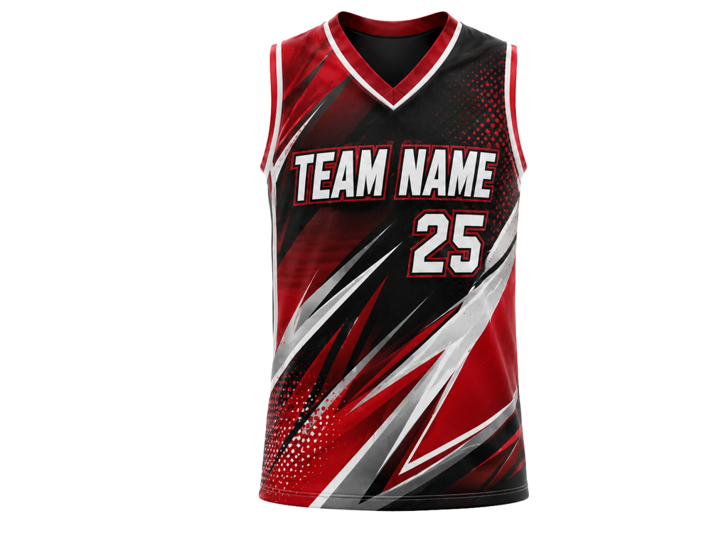 Custom Red Black Baseball Vest  Wholesale Sleeveless Team Jersey for Bulk Orders front design preview