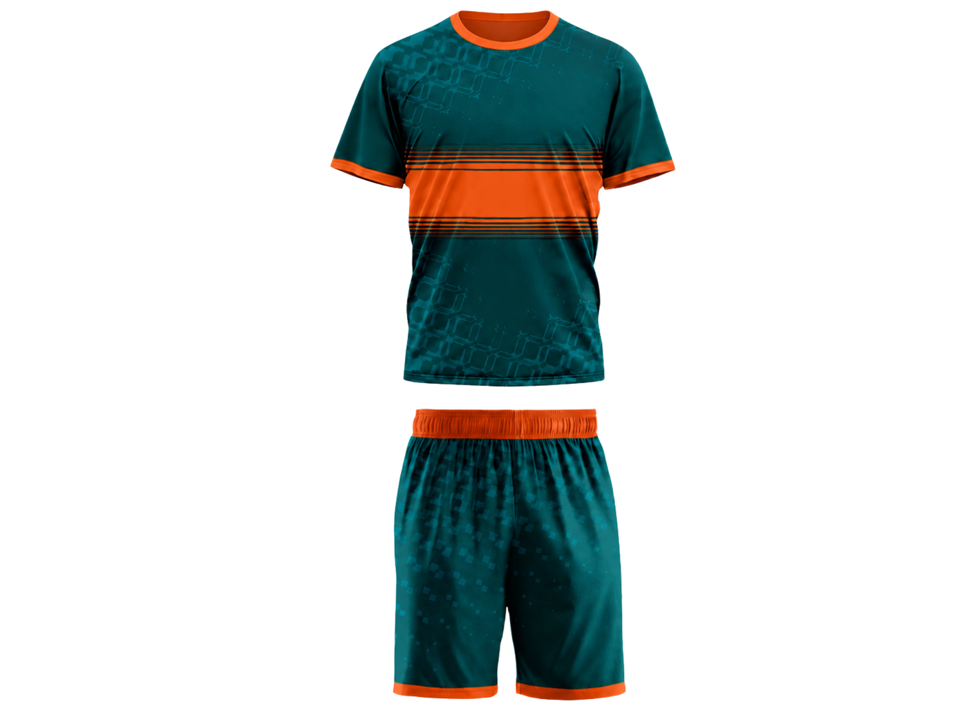 Green & Orange ESports Uniform – Team Gaming Performance Jersey & Shorts, Wholesale Bulk, Low MOQ