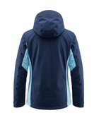 B2B Hooded Ski Wear Jacket Navy Blue Custom Winter Manufacturer