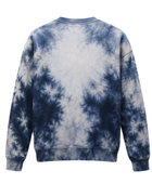 Tie Dye Crewneck Sweatshirt Blue and White All Over Design | B2B Low MOQ