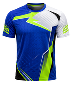Custom Handball Training Shirt – Blue White Warmup Teamwear for Wholesale Sports Buyers