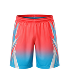Red Custom Flag Football Shorts Wholesale Bulk Team Kit, Low MOQ, B2B Performance Apparel