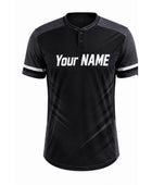 Training Lifestyle Jersey Black White – Custom Name – Performance Gym Wear – Unisex – Bulk Wholesale