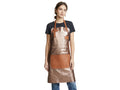 Women’s Genuine Leather Apron Cooking BBQ Grill Chef Apron for Women