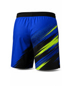 Custom Pickleball Shorts | Wholesale Pickleball Team Shorts | Blue Black Lime Green | Apparels Bridge