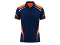 Custom Navy Orange Rugby Polo Shirt | Wholesale Team Polo for Clubs Coaches and Bulk Orders