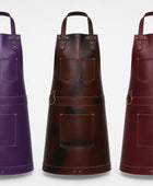 Kids Leather Apron Personalized Cooking Baking BBQ Apron for Boys and Girls