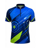 Blue & Lime Archery Jersey – Wholesale Bulk Team Jersey, Low MOQ, Performance Sportswear