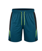 Teal & Black Ping Pong Shorts – Team Table Tennis Performance Wear, Wholesale Bulk, Low MOQ